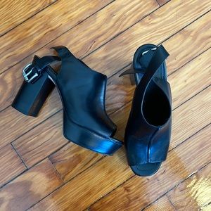 *sold* Black platform Michael Kors Heels size 6